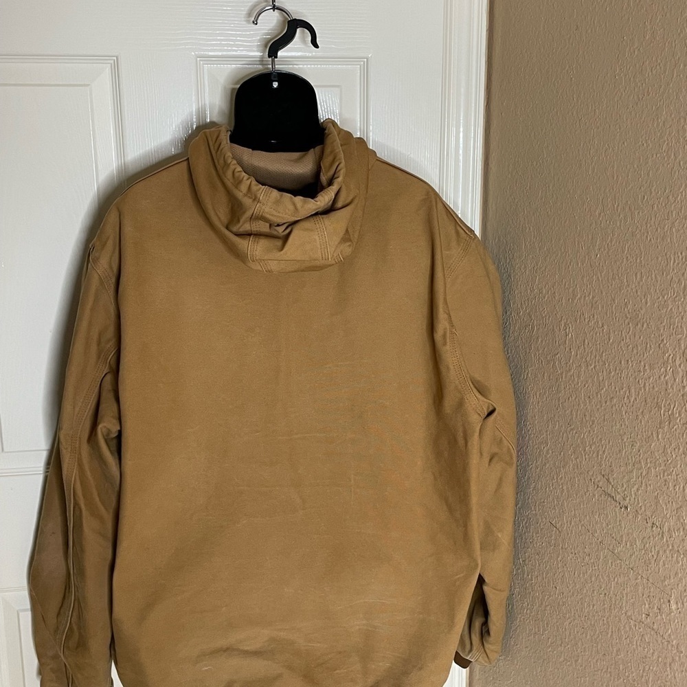 Carhartt Active Jacket Y2K Mesh Lined Full-Zip Hooded Coat, Brown Tan, Mens XL   - Picture 12 of 14